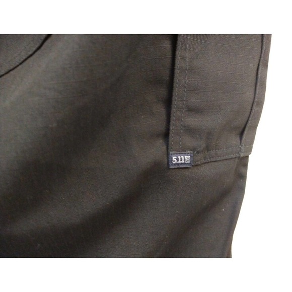 5.11 Tactical Pants WM 16 Black Cargo Drawstring Legs 6 Pockets Belt Loops - Picture 6 of 8